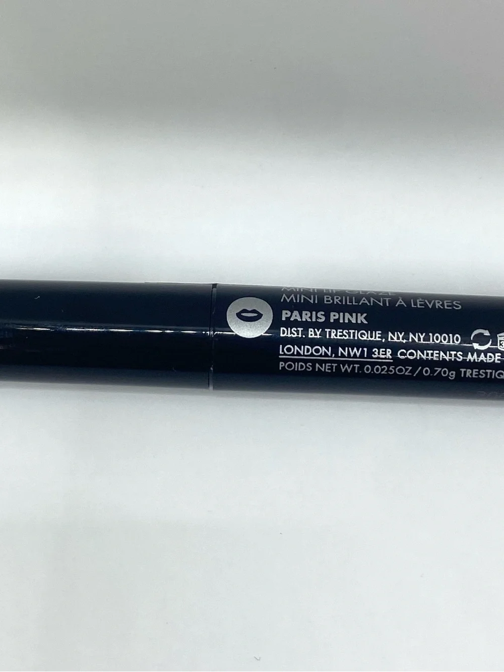 TRÈSTIQUE Mini Lip Glaze PARIS PINK‎ Satin Finish 0.025 oz /0.70g New